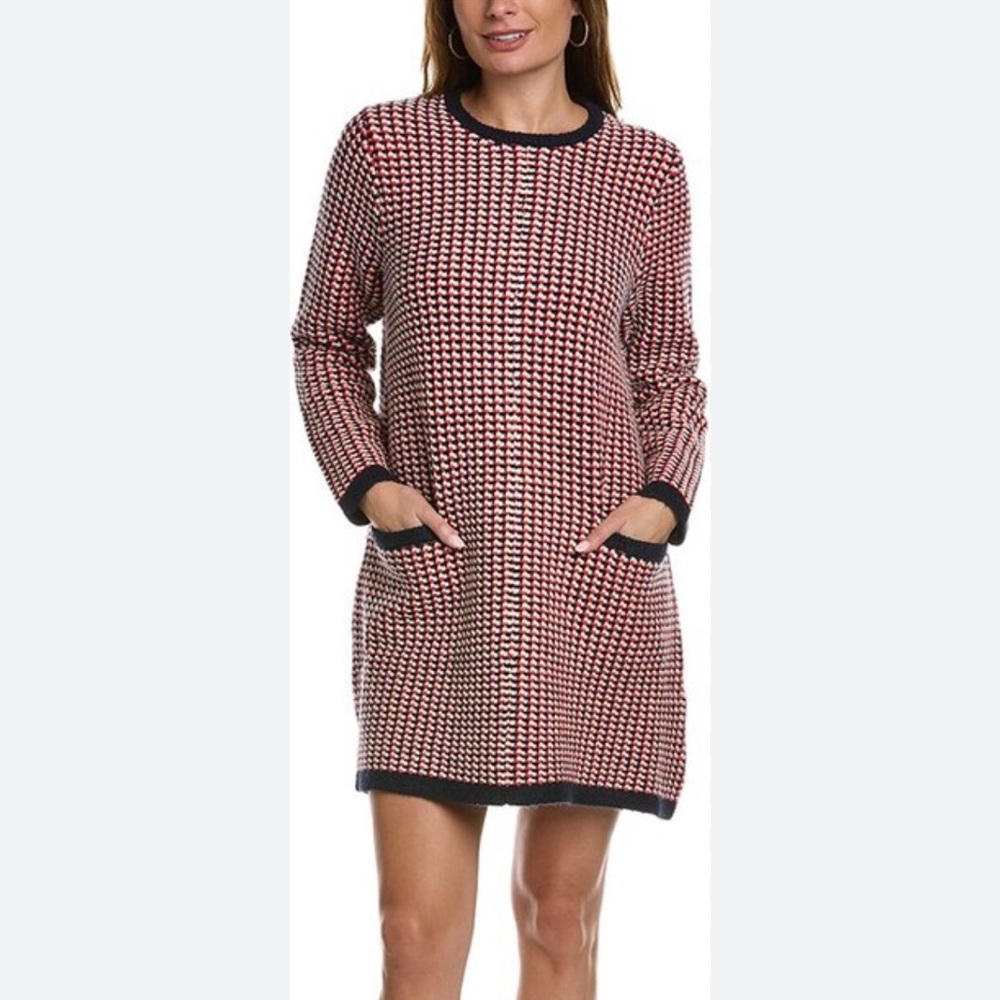 BODEN jacquard knitted mini dress